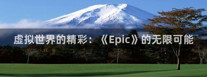 新宝GG官网注册地址查询官网：虚拟世界的精彩：《Epic》的无限可能