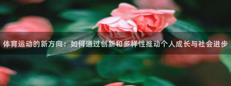 vsport体育在线官网：体育运动的新方向：如何通过创新和多样性推动个人成长与社会进步
